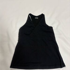 lululemon athletica Black Racerback V-Neck Tank